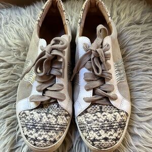 FRYE suede metallic sneakers